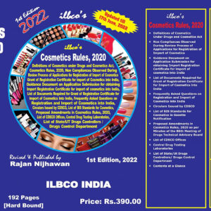 Cosmetics Rules 2022 1st Edition 2022 -- by Rajan Nijhawan -- ILBCO INDIA price Rs.390/-